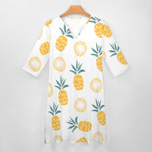 Load image into Gallery viewer, Ti Amo I love you - Exclusive Brand - 10 Styles - Fruit &amp; Veggies - 7-point Sleeve Dress - Sizes S-5XL
