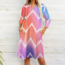 Load image into Gallery viewer, Ti Amo I love you - Exclusive Brand - 7-Point Long Sleeved Dress - Sizes S-5XL
