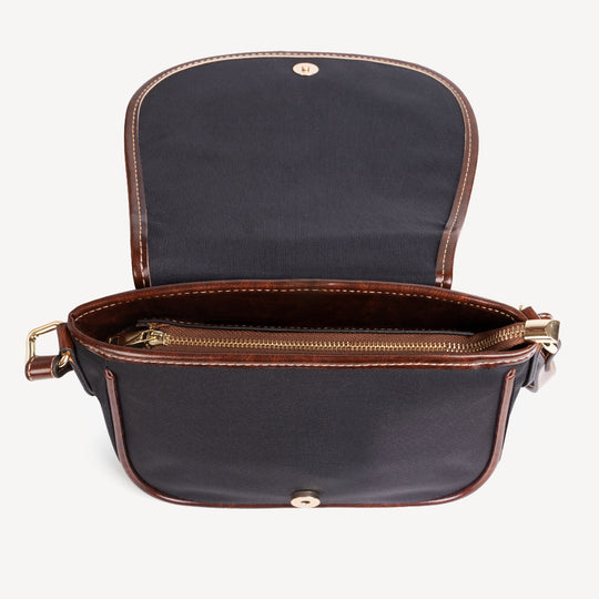 Ti Amo I love you - Exclusive Brand - Believe - PU Leather Flap Saddle Bag