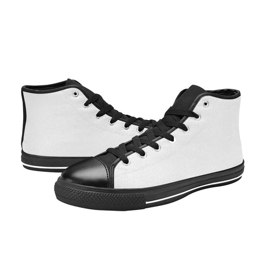 Ti Amo I love you - Exclusive Brand - Womens High Top Canvas Shoes with Black Soles