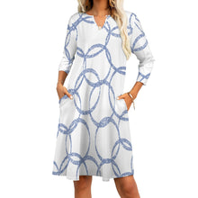 Load image into Gallery viewer, Ti Amo I love you - Exclusive Brand - 7-Point Long Sleeved Dress - Sizes S-5XL
