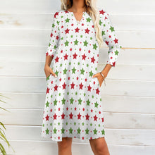 Load image into Gallery viewer, Ti Amo I love you - Exclusive Brand - 8 Styles Christmas -  7-point Sleeve Dresses - Sizes S-5XL
