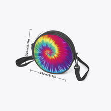 Load image into Gallery viewer, Ti Amo I love you - Exclusive Brand  - Rainbow Tie-Dye - Round Satchel Bag
