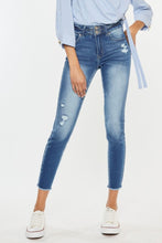 Load image into Gallery viewer, Kancan Distressed Raw Hem High Waist Jeans
