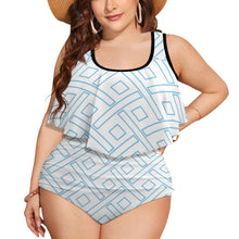 Load image into Gallery viewer, Ti Amo I love you Exclusive Brand  - Womens Plus Size 2pc Top+ Bottoms Swimsuit - Bathing Suits - Sizes XL-4XL
