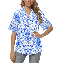 Load image into Gallery viewer, Ti Amo I love you - Exclusive Brand  - Women&#39;s Hawaiian Shirts - Sizes S-2XL
