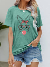 Load image into Gallery viewer, Easter Bunny Graphic Round Neck T-Shirt
