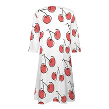 Load image into Gallery viewer, Ti Amo I love you - Exclusive Brand - 10 Styles - Fruit &amp; Veggies - 7-point Sleeve Dress - Sizes S-5XL
