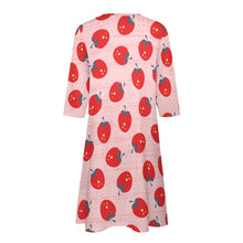 Load image into Gallery viewer, Ti Amo I love you - Exclusive Brand - 10 Styles - Fruit &amp; Veggies - 7-point Sleeve Dress - Sizes S-5XL
