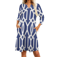 Load image into Gallery viewer, Ti Amo I love you - Exclusive Brand - 7-Point Long Sleeved Dress - Sizes S-2XL
