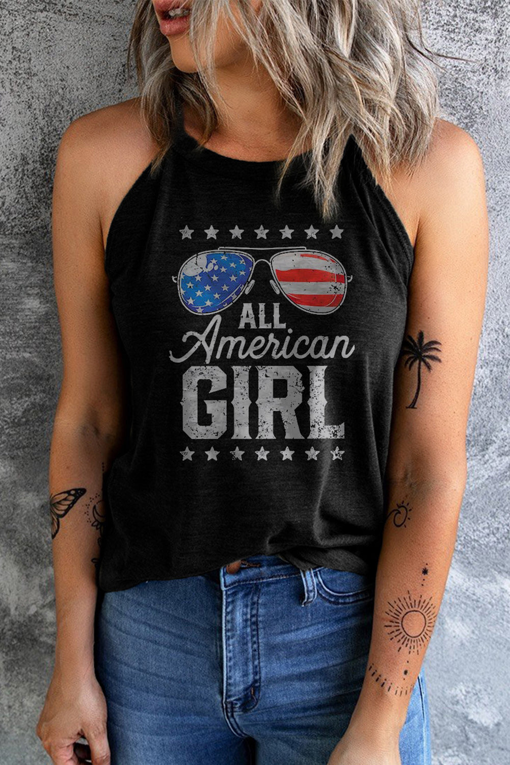 Womens - ALL AMERICAN GIRL Graphic Tank