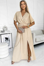 Load image into Gallery viewer, Surplice Neck Slit Maxi Dress - Only Size M, XL Left
