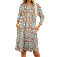 Load image into Gallery viewer, Ti Amo I love you - Exclusive Brand - 7-point Sleeve Dress - Sizes S-5XL
