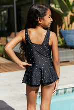 Load image into Gallery viewer, Toddler / Kids - Girls - Marina West Swim Clear Waters Swim Dress in Black/White Dot - Sizes 2/3T-Kids 10/11
