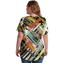 Load image into Gallery viewer, Ti Amo I love you - Exclusive Brand - Womens Plus Size V-Neck Short Sleeve Ladies T-Shirts - Sizes XL-4XL
