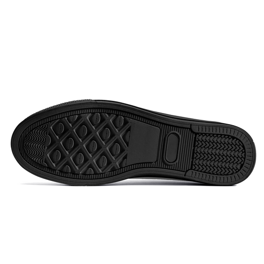 Ti Amo I love you - Exclusive Brand - Black -  High-Top Canvas Shoes - Black Soles