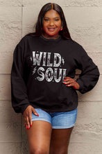 Load image into Gallery viewer, Simply Love Full Size WILD SOUL Graphic Sweatshirt
