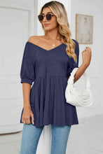 Load image into Gallery viewer, Ti Amo I love you -V-Neck Babydoll Top
