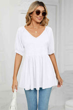 Load image into Gallery viewer, Ti Amo I love you -V-Neck Babydoll Top
