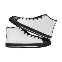 Load image into Gallery viewer, Ti Amo I love you - Exclusive Brand - Womens High Top Canvas Shoes with Black Soles
