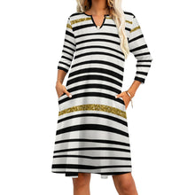 Load image into Gallery viewer, Ti Amo I love you - Exclusive Brand - 7-Point Long Sleeved Dress
