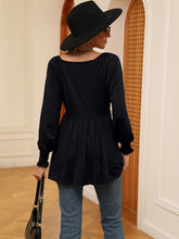 Load image into Gallery viewer, V-Neck Lantern Sleeve Blouse
