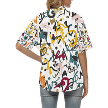 Load image into Gallery viewer, Ti Amo I love you - Exclusive Brand  - Women&#39;s Hawaiian Shirts - Sizes S-2XL
