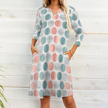 Load image into Gallery viewer, Ti Amo I love you - Exclusive Brand - 7-Point Long Sleeved Dress - Sizes S-5XL
