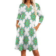 Load image into Gallery viewer, Ti Amo I love you - Exclusive Brand - 7-Point Long Sleeved Dress
