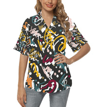 Load image into Gallery viewer, Ti Amo I love you - Exclusive Brand  - Women&#39;s Hawaiian Shirts - Sizes S-2XL
