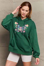 Load image into Gallery viewer, Simply Love Simply Love Full Size Floral Butterfly Graphic Hoodie
