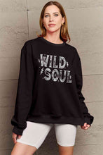 Load image into Gallery viewer, Simply Love Full Size WILD SOUL Graphic Sweatshirt
