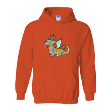 Load image into Gallery viewer, Ti Amo I love you - Exclusive Brand - Whimsical Dragon - 10 Colors - Unisex Heavy Blend Hooded Sweatshirt
