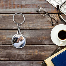 Load image into Gallery viewer, Your Custom Photo Keychain Round/Heart/Rectangular Shape Key Ornaments
