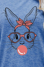 Load image into Gallery viewer, Easter Bunny Graphic Round Neck T-Shirt
