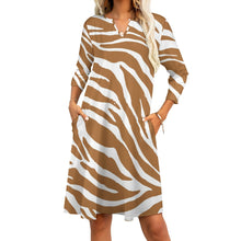 Load image into Gallery viewer, Ti Amo I love you - Exclusive Brand - 7-Point Long Sleeved Dress
