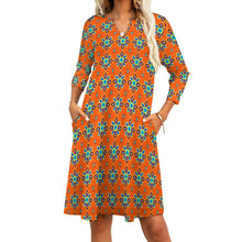 Load image into Gallery viewer, Ti Amo I love you - Exclusive Brand - 7-Point Long Sleeved Dress - Sizes S-5XL
