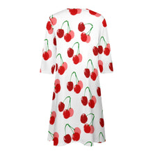 Load image into Gallery viewer, Ti Amo I love you - Exclusive Brand - 10 Styles - Fruit &amp; Veggies - 7-point Sleeve Dress - Sizes S-5XL
