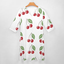 Load image into Gallery viewer, Ti Amo I love you - Exclusive Brand - 10 Styles - Fruit &amp; Veggies - 7-point Sleeve Dress - Sizes S-5XL
