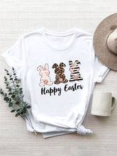 Load image into Gallery viewer, HAPPY EASTER Round Neck Short Sleeve T-Shirt
