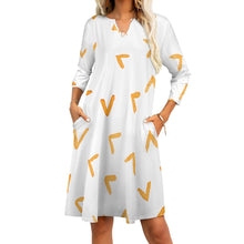 Load image into Gallery viewer, Ti Amo I love you - Exclusive Brand - 7-Point Long Sleeved Dress - Sizes S-5XL
