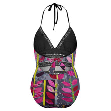 Load image into Gallery viewer, Ti Amo I love you - Exclusive Brand - Waterloo with Mulberry Leaves - Plus Size Swimsuit - Sizes XL- 4XL
