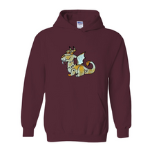 Load image into Gallery viewer, Ti Amo I love you - Exclusive Brand - Whimsical Dragon - 10 Colors - Unisex Heavy Blend Hooded Sweatshirt
