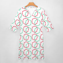 Load image into Gallery viewer, Ti Amo I love you - Exclusive Brand - 7-Point Long Sleeved Dress
