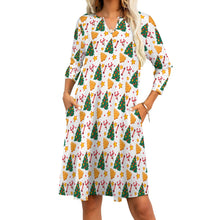 Load image into Gallery viewer, Ti Amo I love you - Exclusive Brand - 9 Styles - Christmas Dresses - 7-point sleeve Dresses - Sizes S-5XL
