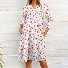 Load image into Gallery viewer, Ti Amo I love you - Exclusive Brand - 8 Styles Christmas -  7-point Sleeve Dresses - Sizes S-5XL
