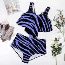 Load image into Gallery viewer, Ti Amo I love you Exclusive Brand  - Womens Plus Size 2pc Top+ Bottoms Swimsuit - Bathing Suits - Sizes XL-4XL
