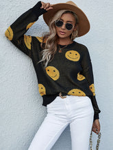 Load image into Gallery viewer, Smiley Face Sweater - Sizes S-L
