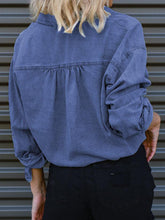 Load image into Gallery viewer, Tie Detail Denim Top
