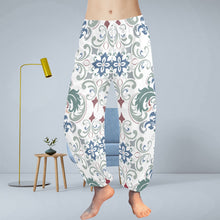 Load image into Gallery viewer, Ti Amo I love you  - Exclusive Brand  - Fleur-de-lis &amp; Scroll Pattern - Women&#39;s Harem Pants
